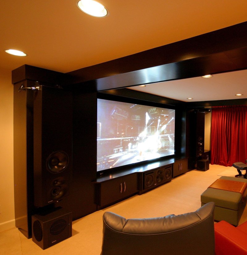 Homemade cinema room