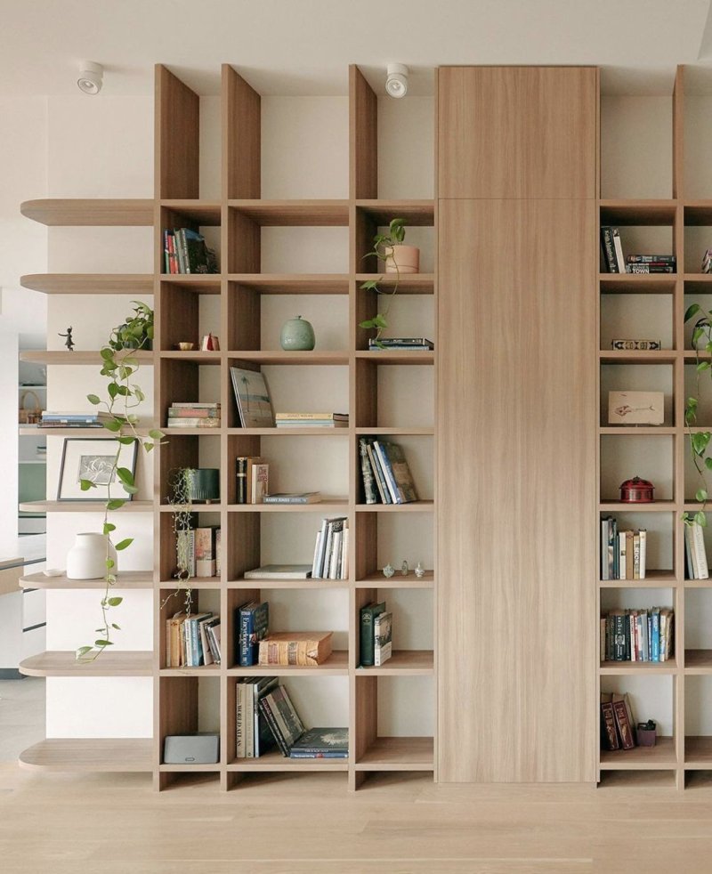 The design of the book shelf