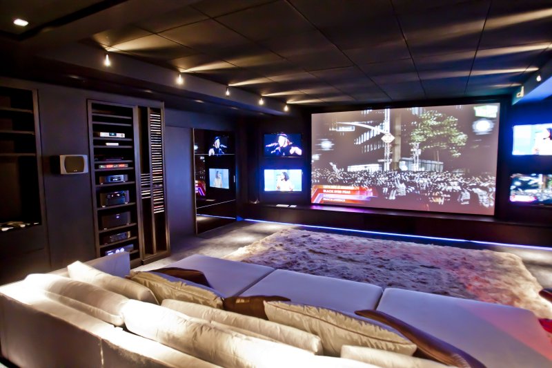 Homemade cinema room