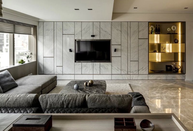 Living room in modern style