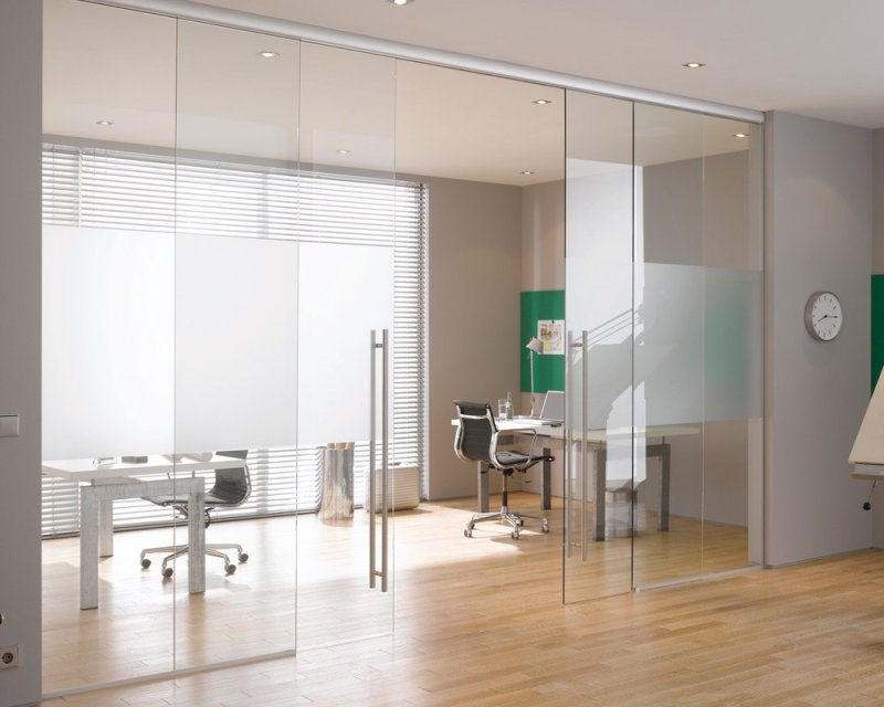 Glass partition