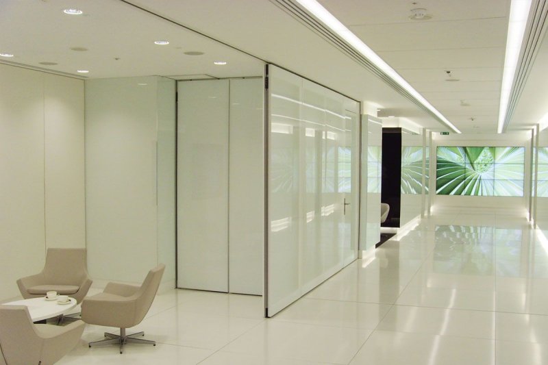 Glass partitions Office