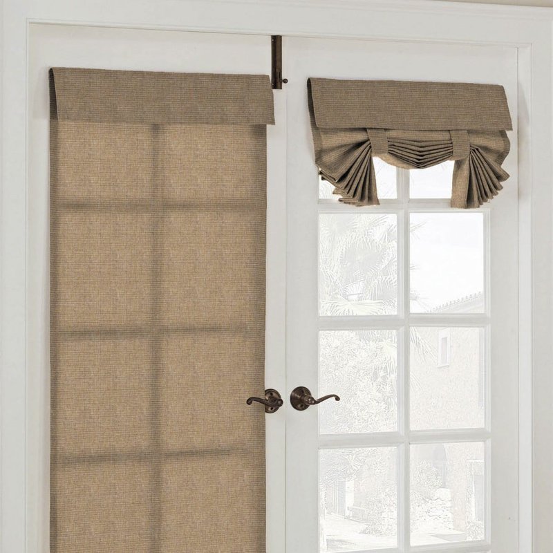 Roman curtain from burlap