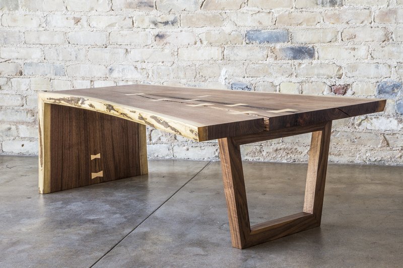 Loft table from slab