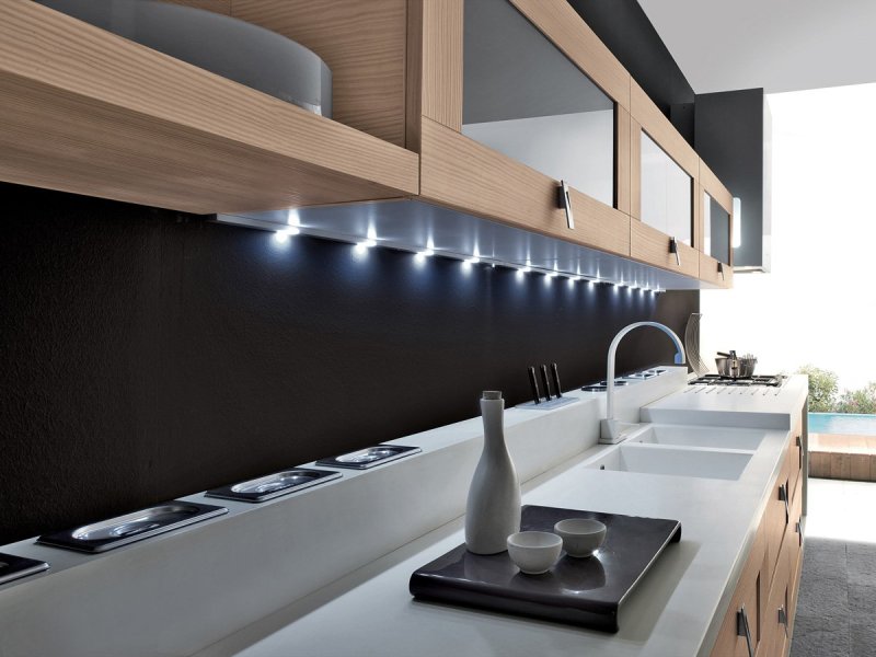 LED cabinets backlight for kitchen