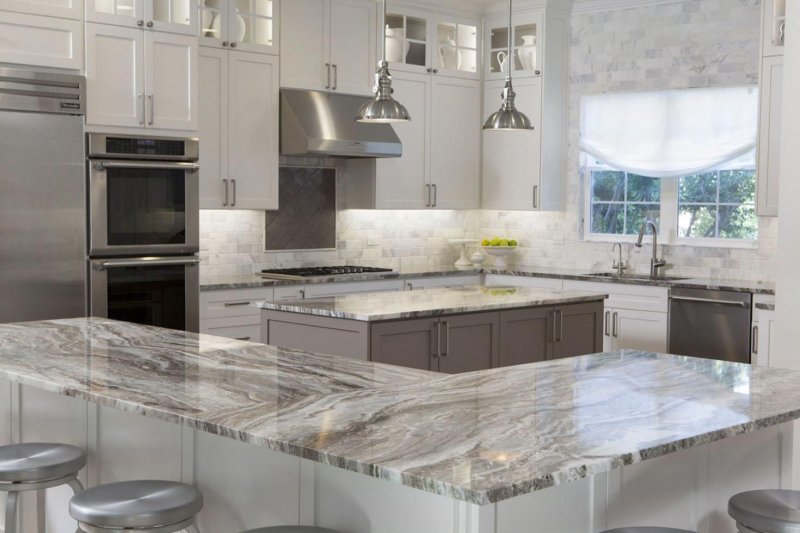 Marble countertop for the kitchen