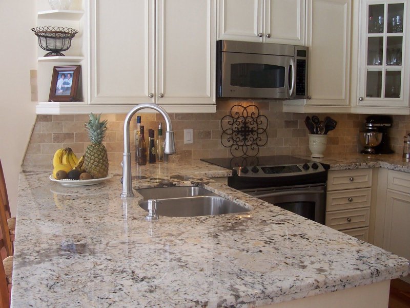 Marble countertop for the kitchen