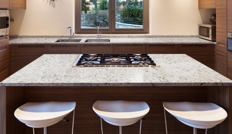 Artificial stone kitchen countertop