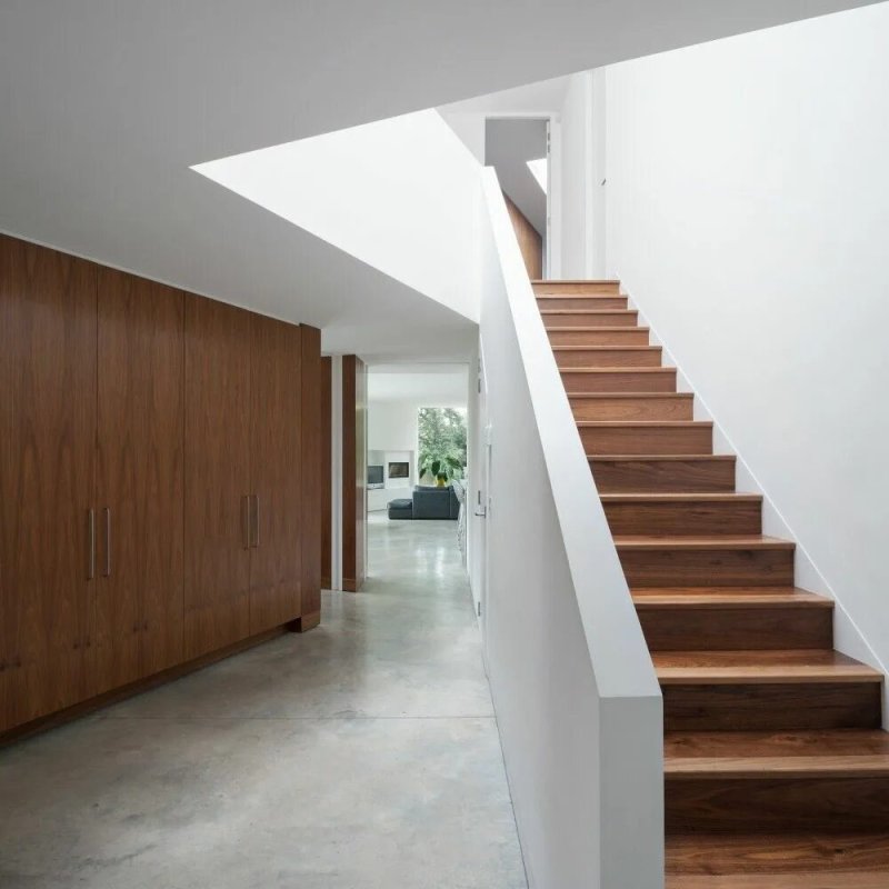 Single -machine staircase in a private house