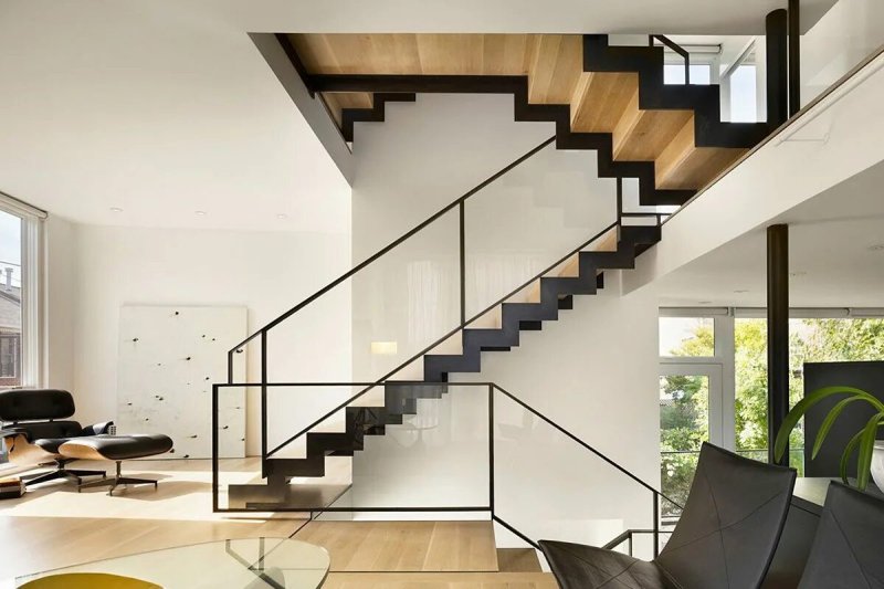 Modern staircase in a private house