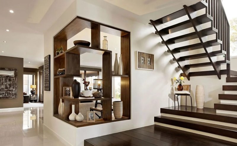 Modern stairs in the interior