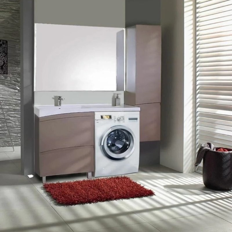 Furniture for the bathroom for washing machine