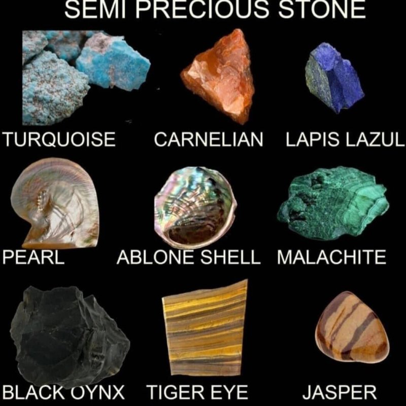 Minerals and precious stones