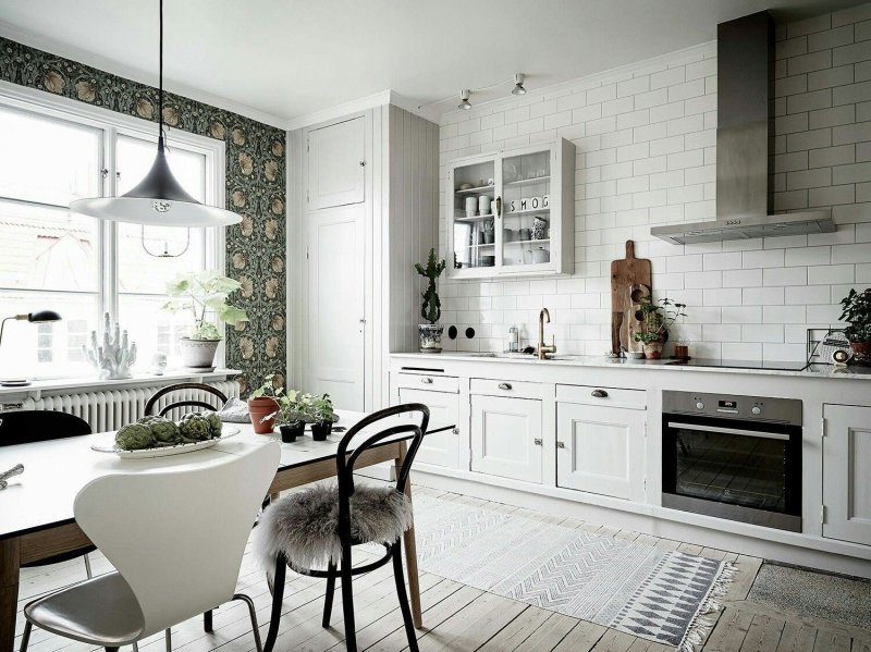 Scandinavian kitchen white