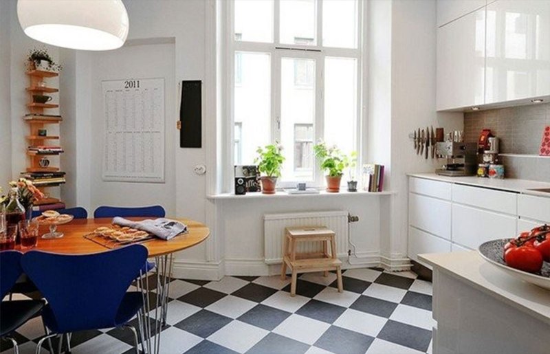 Scandinavian style in the interior of the kitchen