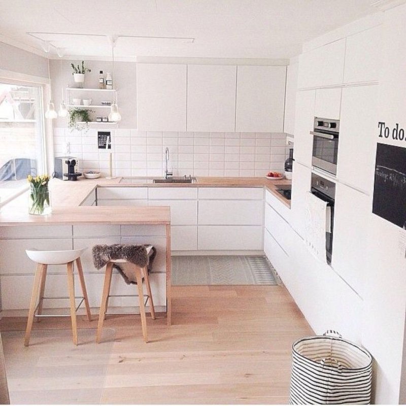 Small kitchen in the Scandinavian style