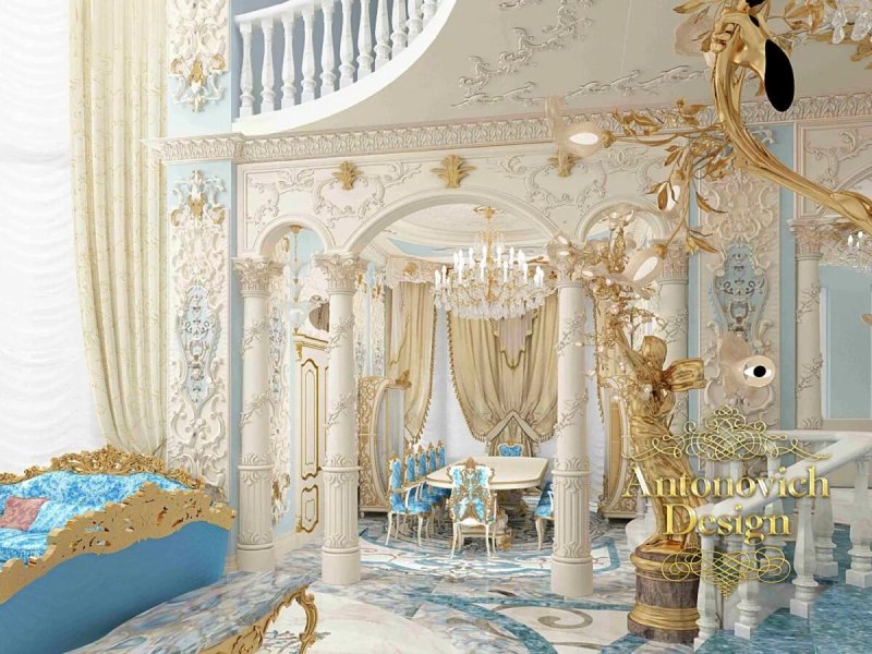 Rococo style in the interior of the apartment