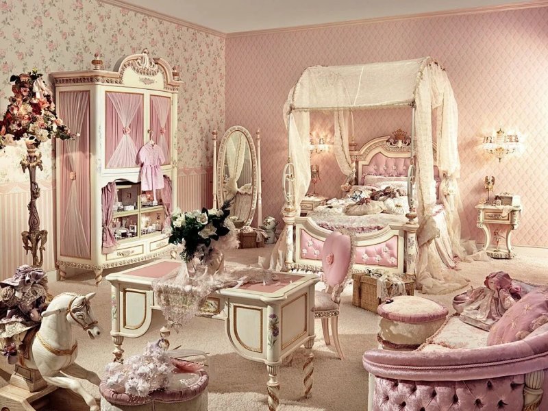 Boudoir in the style of Rococo