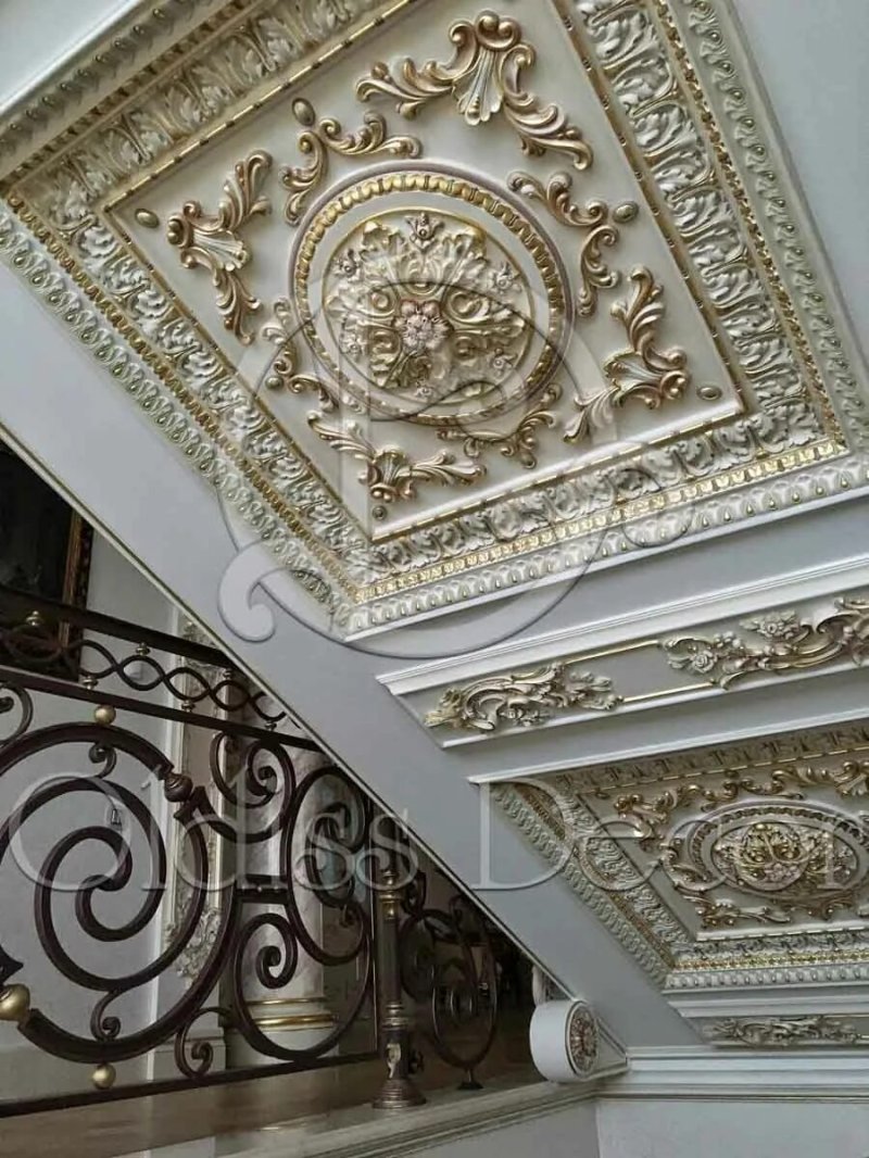 Gilding stucco moldings