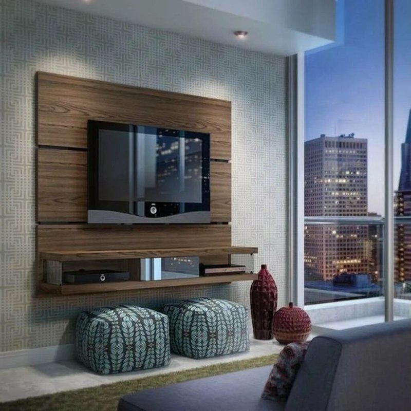 Wall design with TV