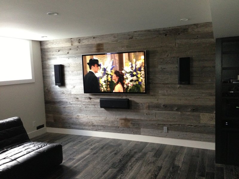 Wooden panel for TV