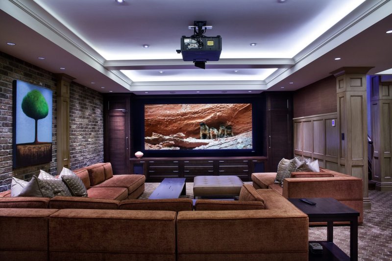 Home cinema interior