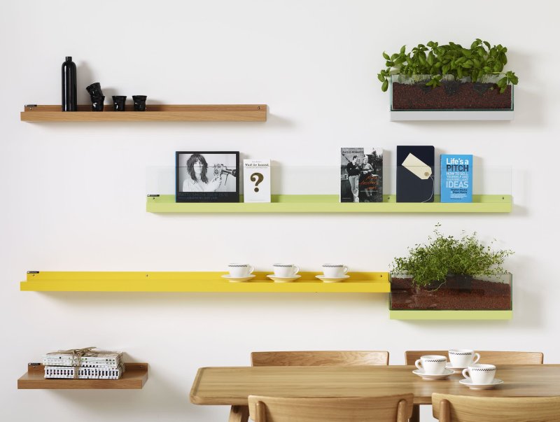 Wall shelves for flowers