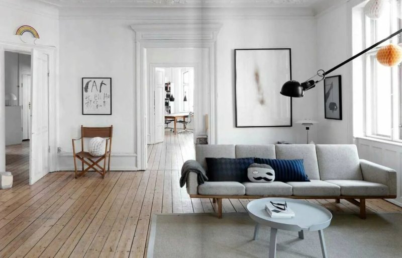 Scandinavian style in the interior of the apartment