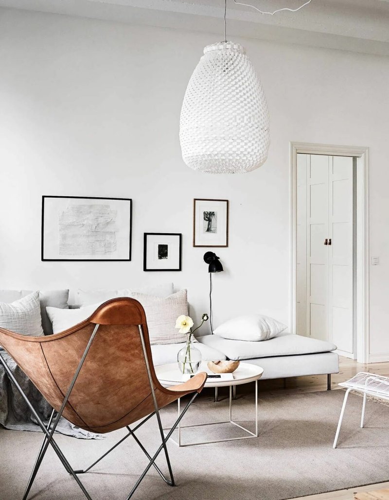 Scandinavian style in the interior of the apartment