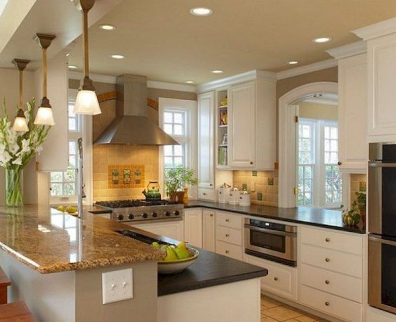 Beautiful interiors of the kitchen