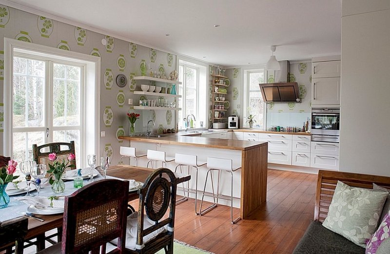 Scandinavian style in the interior of the kitchen