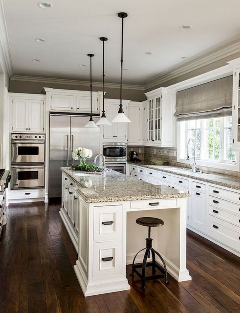 Kitchen design in a modern style in a private house