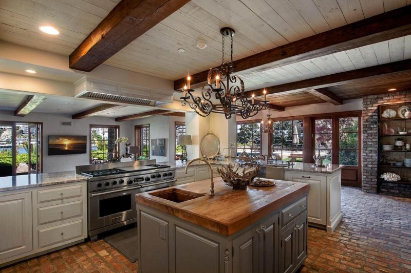 Kitchens in a country house