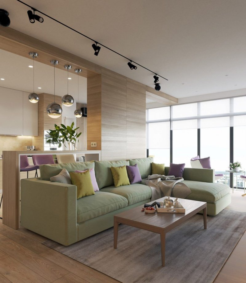 The interior of apartments in a modern style