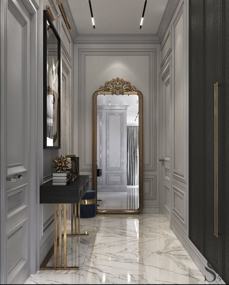 Hallway in the style of neoclassic