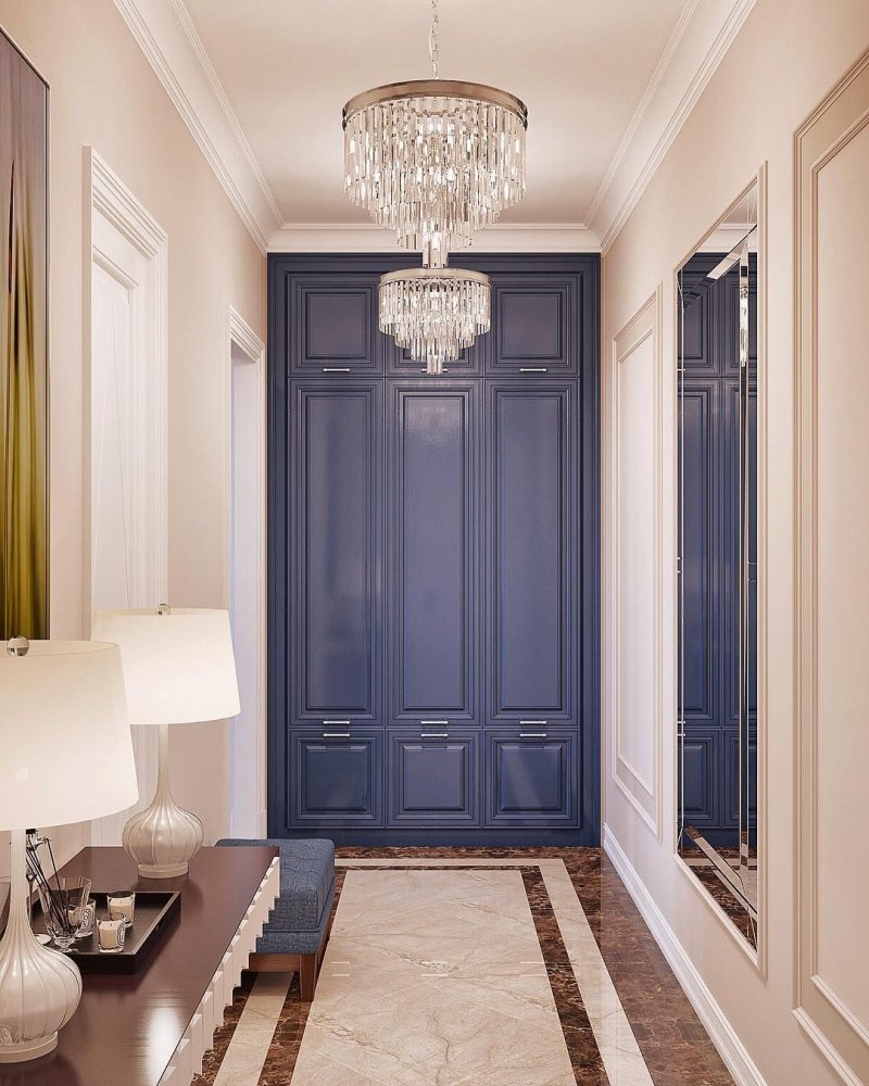 Hallway in the style of neoclassic