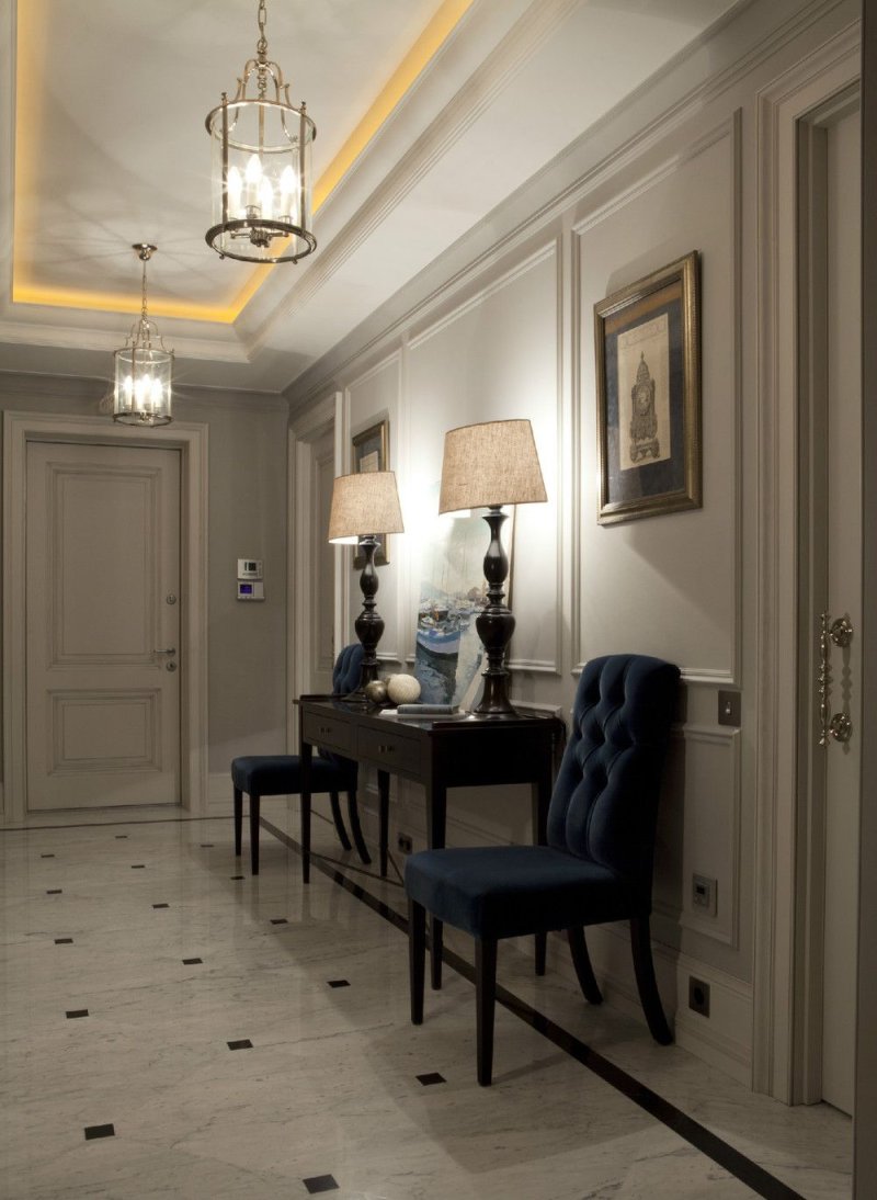 Hallway in the style of neoclassic