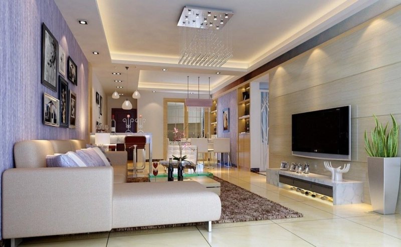 Living room in modern style