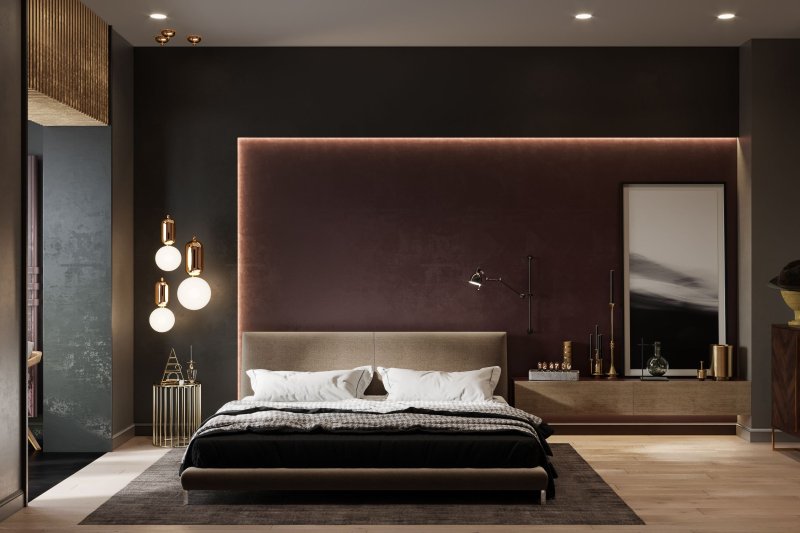 Bedrooms in modern style