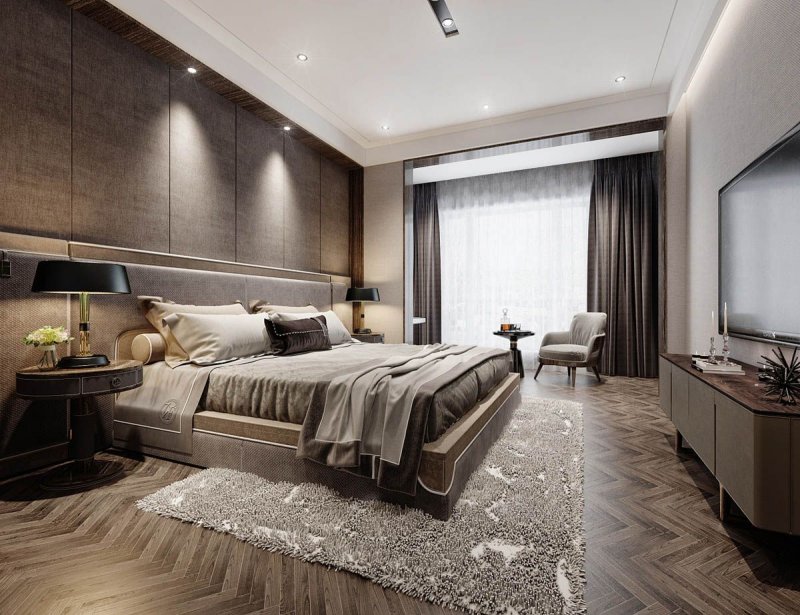 Bedrooms in modern style