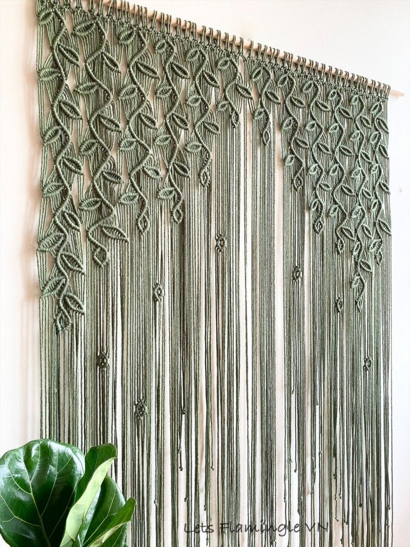 Macrame curtain