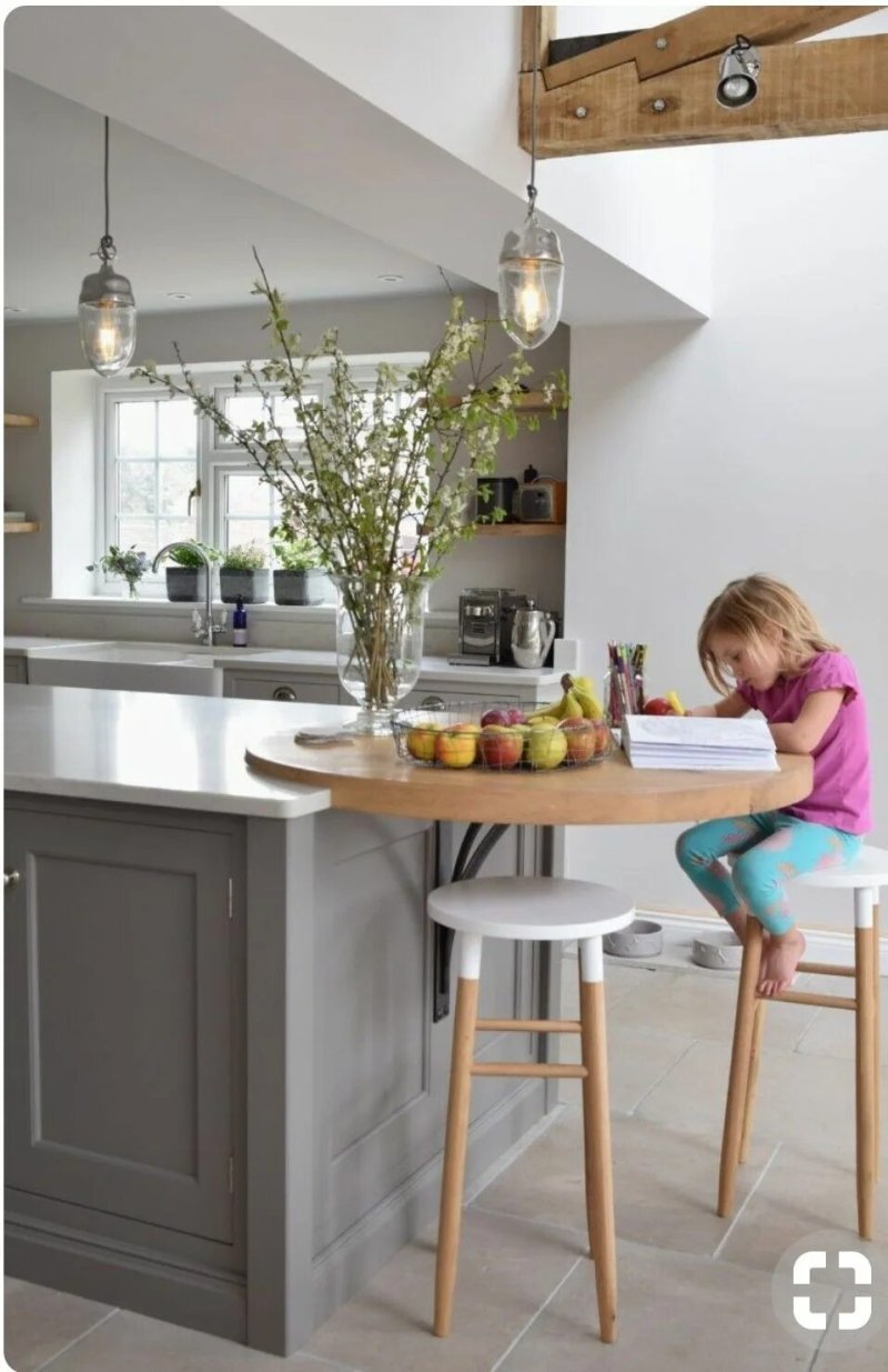 Kitchen is a small kitchen island