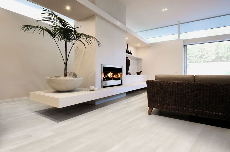 Laminate in the living room in the interior