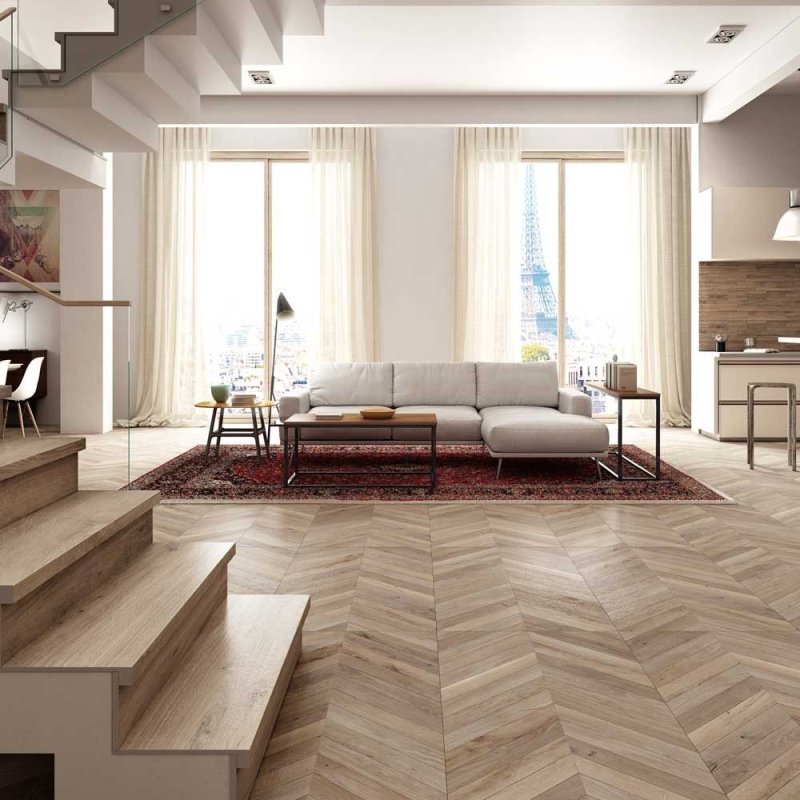 Parquet in a modern interior