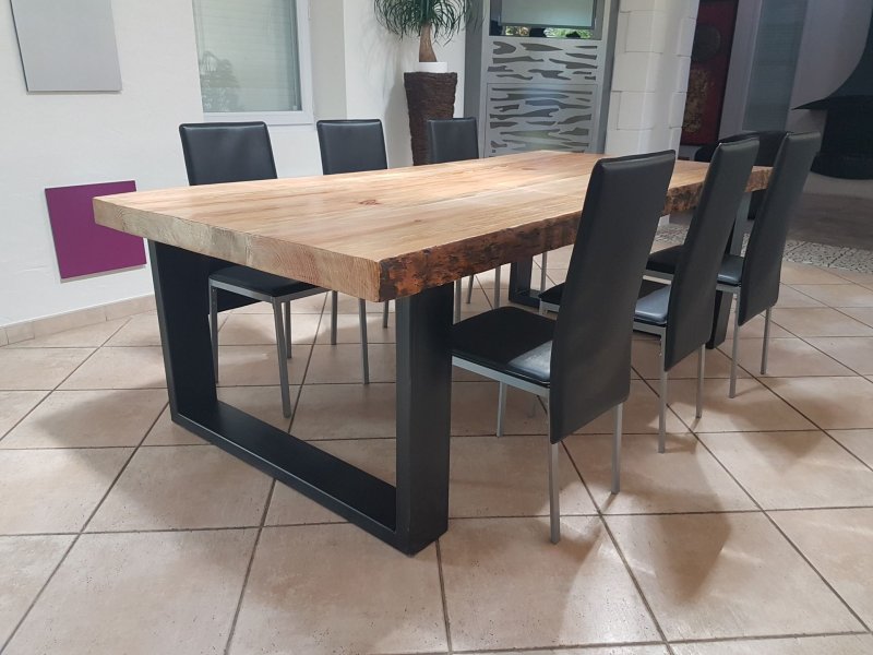 Dining table in loft style