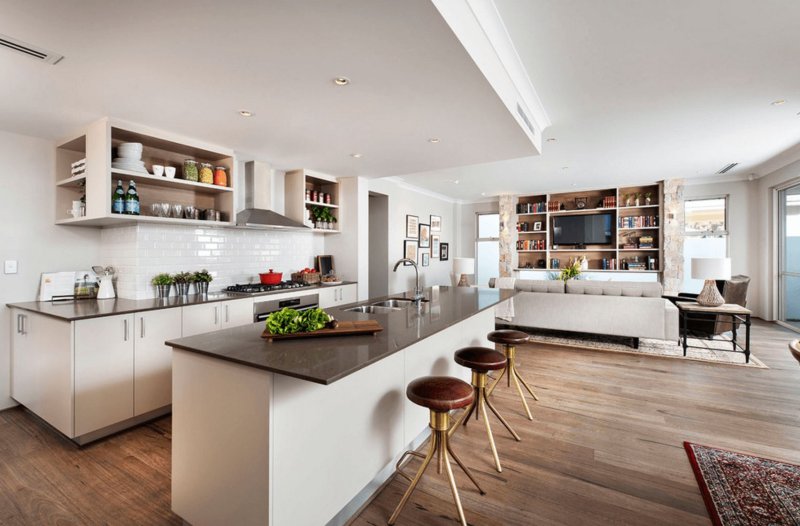 Modern kitchen in the house