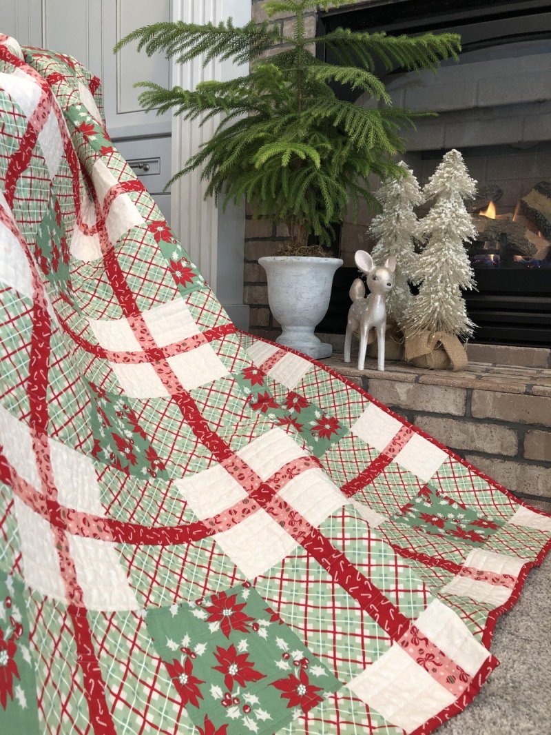 New Year's patchwork blanket