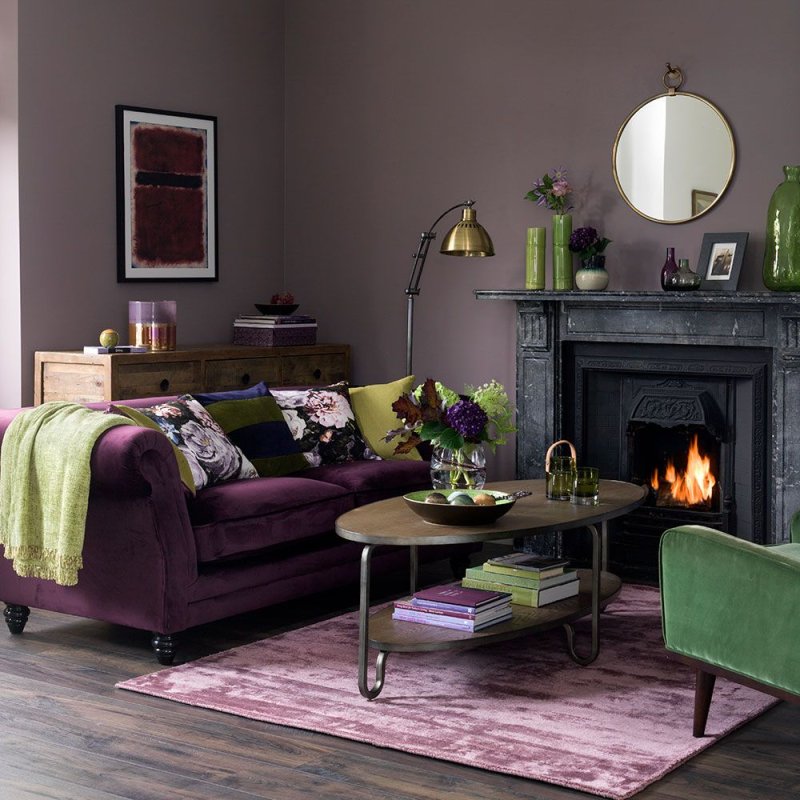 Lilac color in the interior