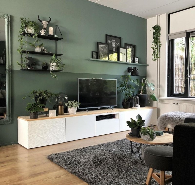 British Green Color in the interior