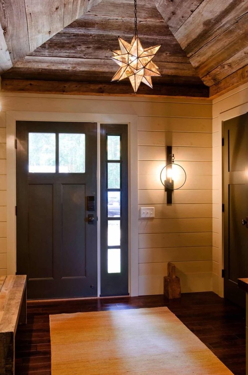 Corridor in a wooden house